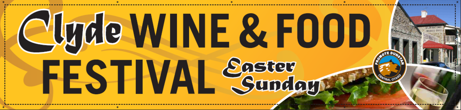 Clyde Wine and food harvest festival banner
